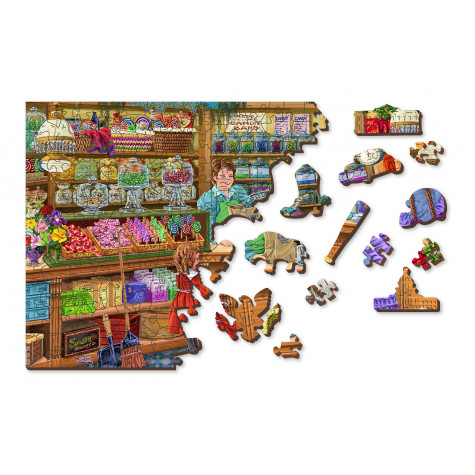 WOODEN CITY Dřevěné puzzle Sladké dobrodružství 2v1, 200 dílků EKO ~ 8
