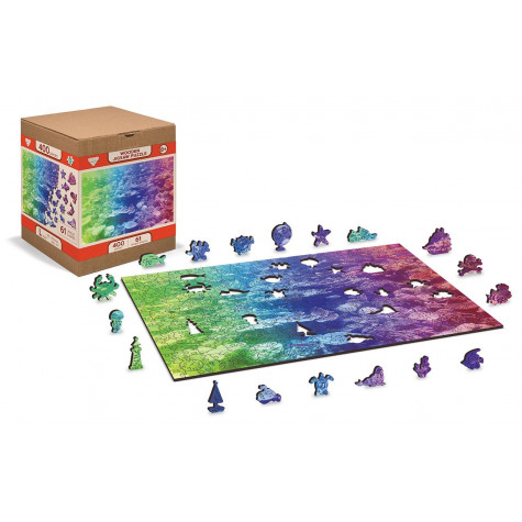 WOODEN CITY Dřevěné puzzle Korálový útes 2v1, 200 dílků EKO ~ 3