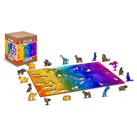 WOODEN CITY Dřevěné puzzle Ptačí ráj 2v1, 300 dílků EKO ~ 1
