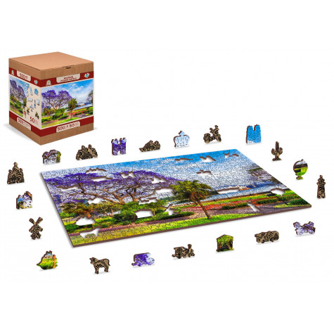 WOODEN CITY Dřevěné puzzle Jaro v Sydney 2v1, 505 dílků EKO ~ 4