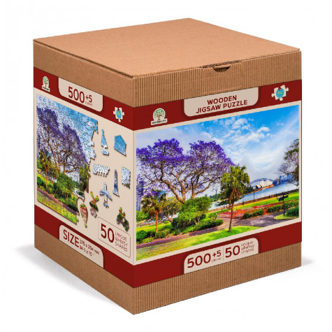 WOODEN CITY Dřevěné puzzle Jaro v Sydney 2v1, 505 dílků EKO ~ 5