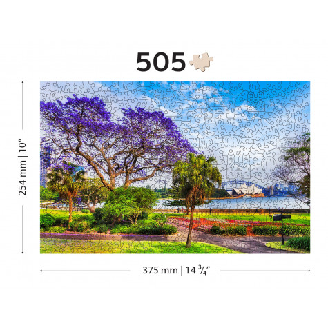 WOODEN CITY Dřevěné puzzle Jaro v Sydney 2v1, 505 dílků EKO ~ 9