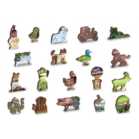 WOODEN CITY Dřevěné puzzle Dům na letní sezónu 2v1, 505 dílků EKO ~ 6