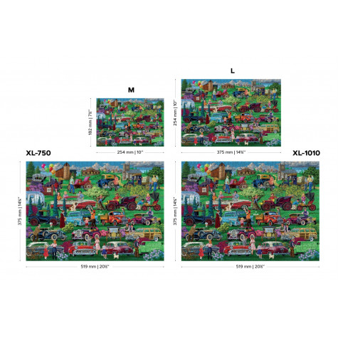 WOODEN CITY Dřevěné puzzle Veteráni 2v1, 505 dílků EKO ~ 5