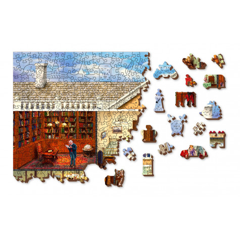 WOODEN CITY Dřevěné puzzle Viktoriánské sídlo 2v1, 1010 dílků EKO ~ 7