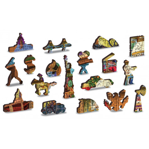 WOODEN CITY Dřevěné puzzle Sladké dobrodružství 2v1, 1000 dílků EKO ~ 6