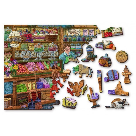 WOODEN CITY Dřevěné puzzle Sladké dobrodružství 2v1, 1000 dílků EKO ~ 7