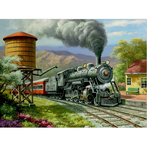 Royal Malování podle čísel 30x40 cm - Parní lokomotiva