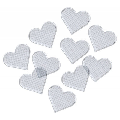 Playbox Destičky pro zažehlování - srdce, 10 ks, 8x8 cm