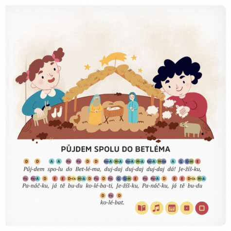 Albi Kouzelné čtení - Kniha Zpívánky Vánoční koledy ~ 4