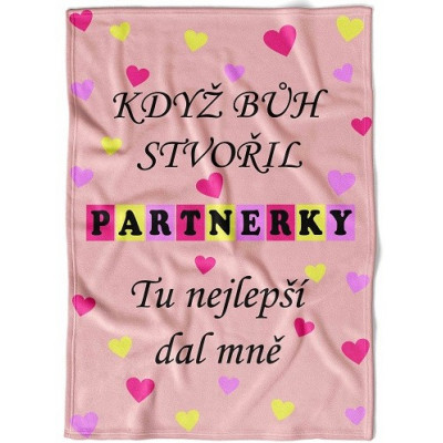 Deka 200 x 140 cm - Když bůh stvořil partnerky