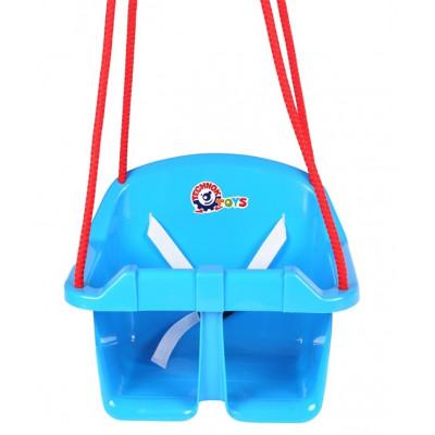 Houpačka Baby s popruhem nosnost 20kg - modrá