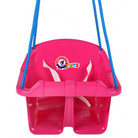 Houpačka Baby s popruhem nosnost 20kg - růžová ~ 2