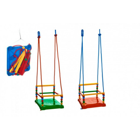 Houpačka plast 35x34cm nosnost 40kg - modrá ~ 3