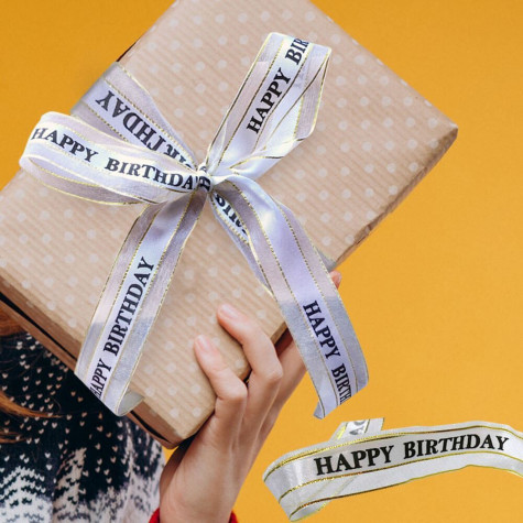 Dekorativní stuha - Happy Birthday ~ 3