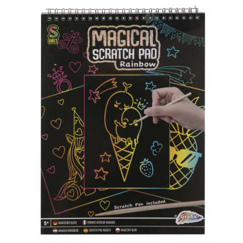 Grafix Škrabací blok - 20 listů - Rainbow ~ 1