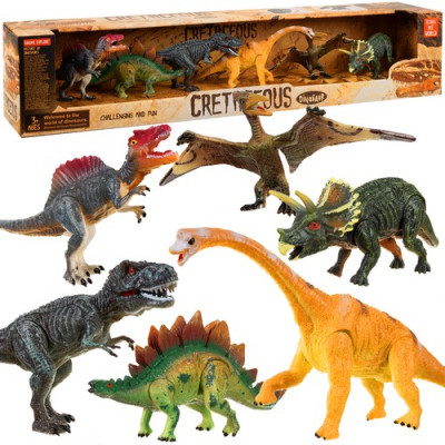 Kruzzel 19745 Pohyblivé figurky 6 ks Dinosauři