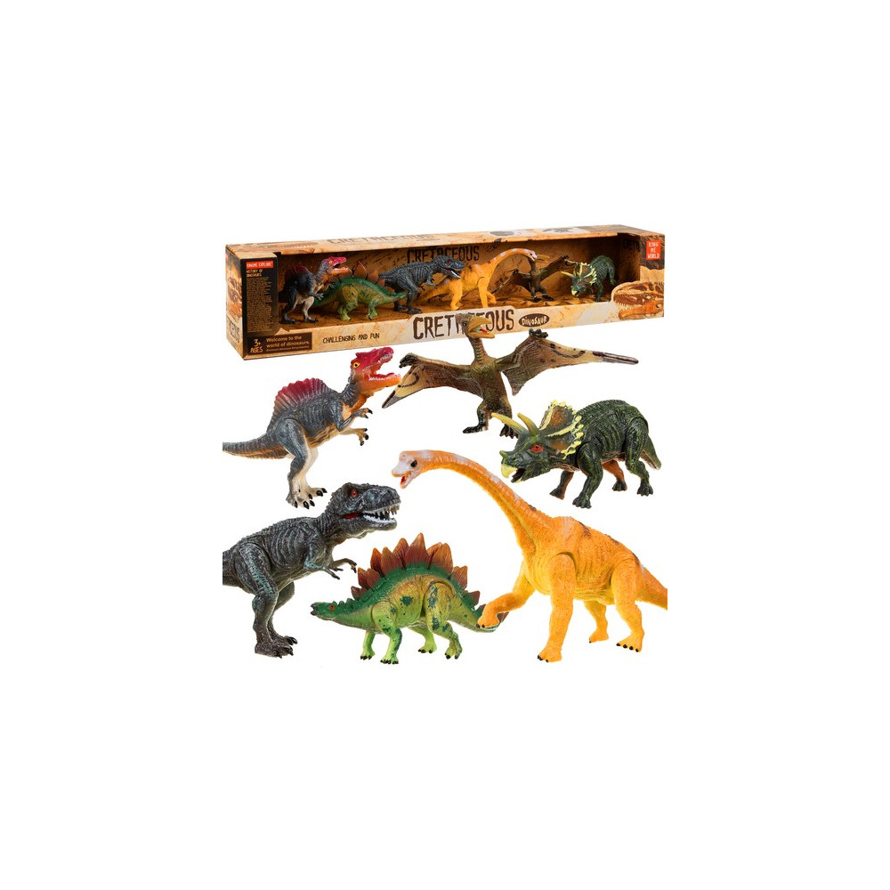 Kruzzel 19745 Pohyblivé figurky 6 ks Dinosauři