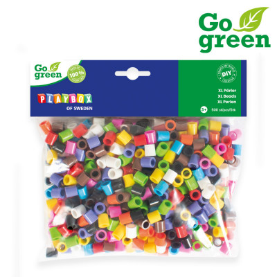 Playbox Zažehlovací korálky XL 500 ks Go Green - mix barev