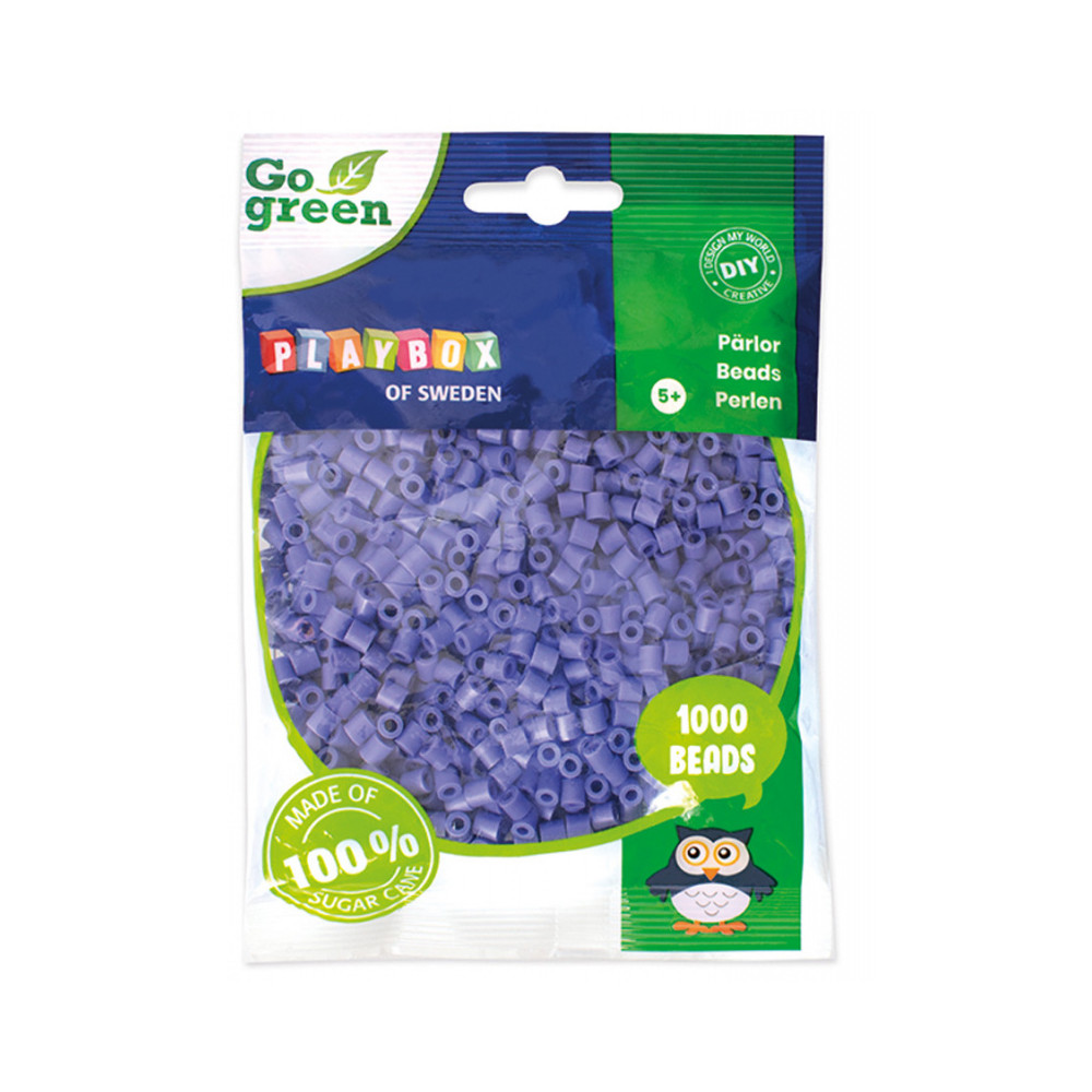 Playbox Zažehlovací korálky Go Green 1000 ks fialové