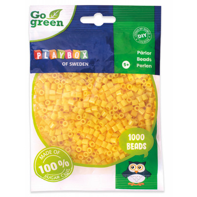 Playbox Zažehlovací korálky Go Green 1000 ks žluté