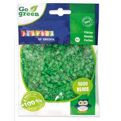 Playbox Zažehlovací korálky Go Green 1000 ks zelené
