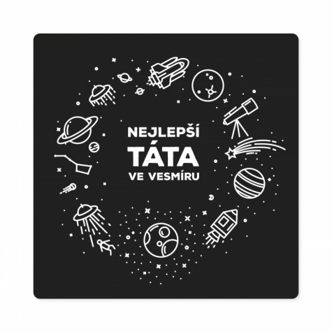 Albi Pánské tričko - Nejlepší táta ve vesmíru ~ 2