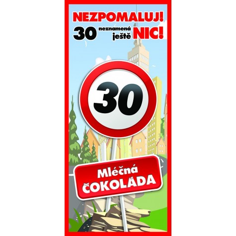 Dárková čokoláda 100 g - Vše nejlepší 30