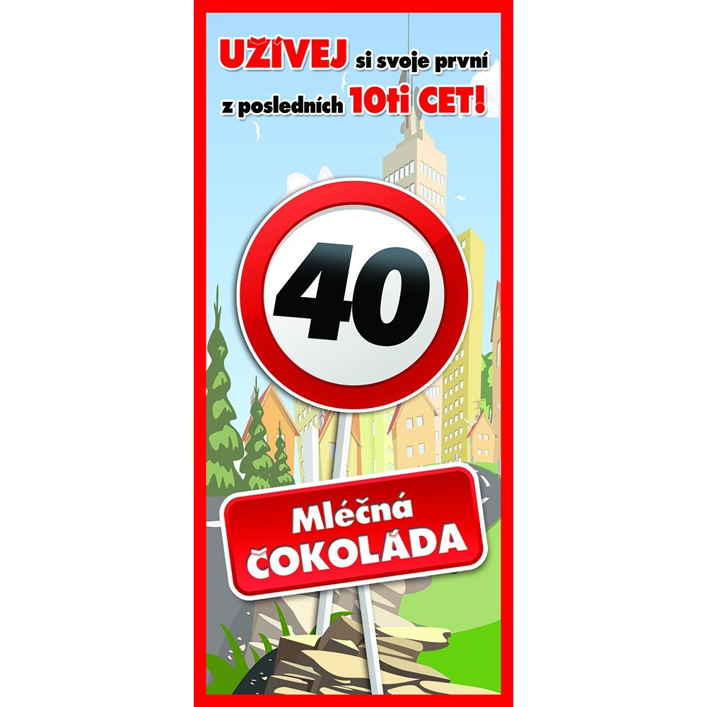 Dárková čokoláda 100 g - Vše nejlepší 40