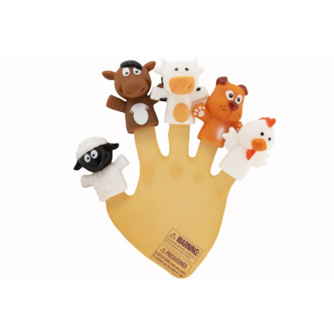 Prstoví maňásci Domácí farma guma 5cm ~ 5