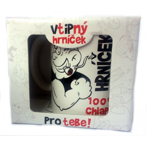 Vtipný hrnek - 100% chlapa ~ 2