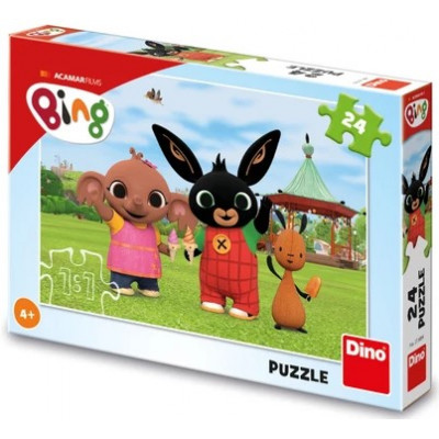 Dino Puzzle Bing na zmrzlině 24 dílků