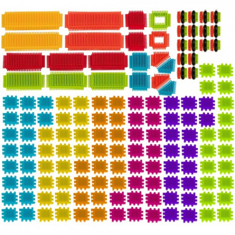 Kruzzel 20376 Barevná stavebnice Hedgehog Blocks 192 ks ~ 5