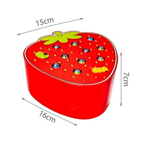 ISO 10978 Dřevěná hra Jahoda - Lovení červíků ~ 7