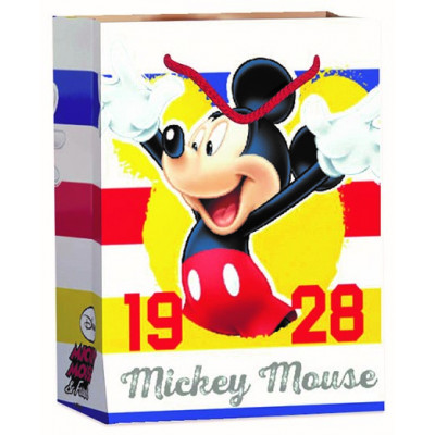 Nekupto Dárková taška střední licence Mickey Mouse 18x23cm