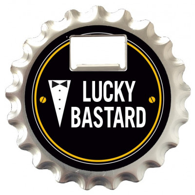 Nekupto Otvírák na pivo, podtácek - Lucky Bastard