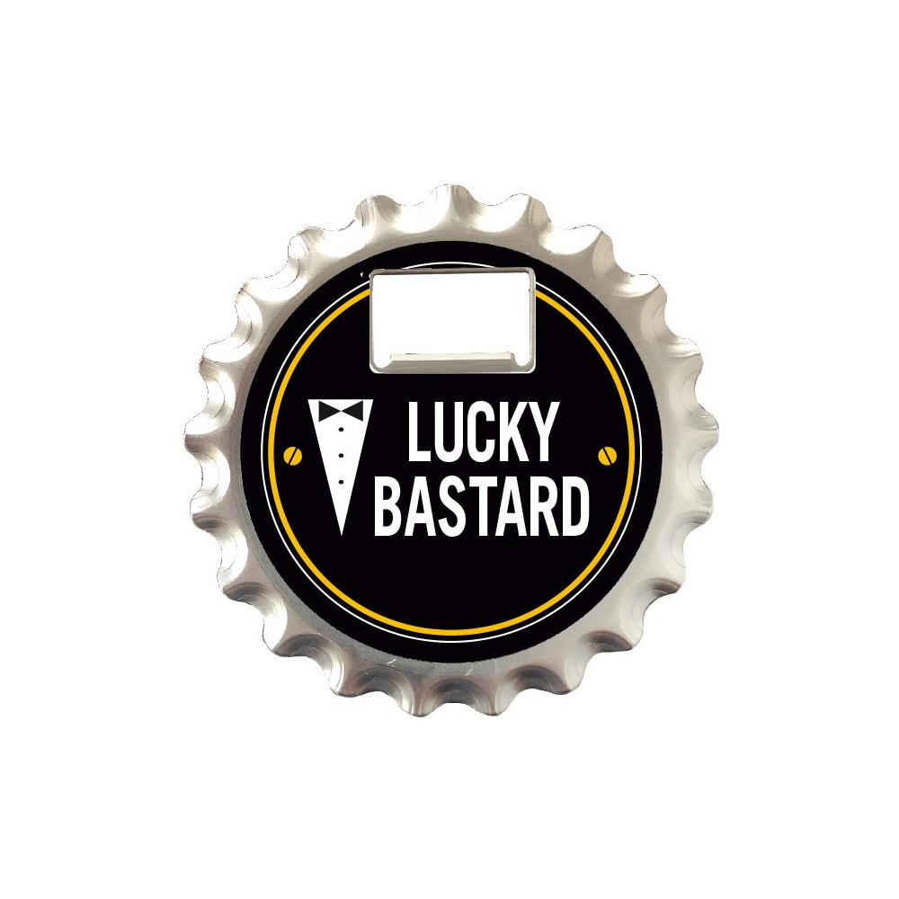Nekupto Otvírák na pivo, podtácek - Lucky Bastard