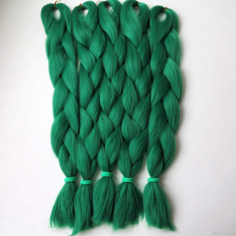 Vlasový příčesek 127 cm - zelený