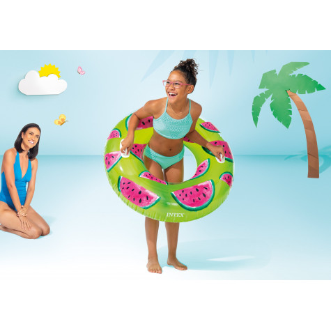 Intex 56261 Nafukovací kruh Tropické ovoce 107cm - melouny ~ 2