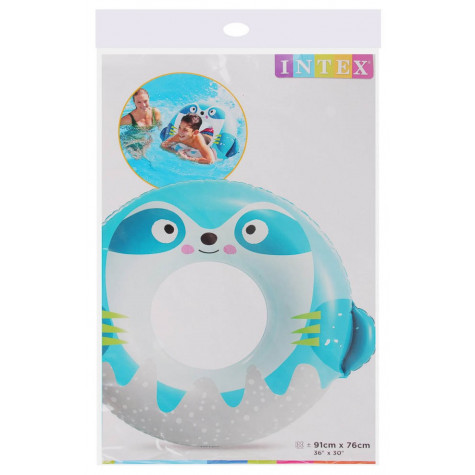 Intex 59266 Kruh nafukovací zvířátka 76cm - modrý lenochod ~ 2