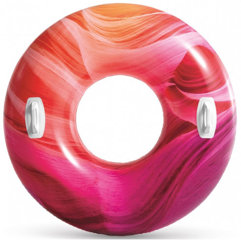 Intex 56267 Nafukovací kruh Waves of nature 114 cm - růžový ~ 1