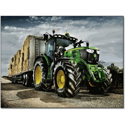 Diamantový obrázek malování 30x40cm - John Deere traktor