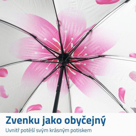 Skládací deštník - okvětní lístky bílé ~ 2