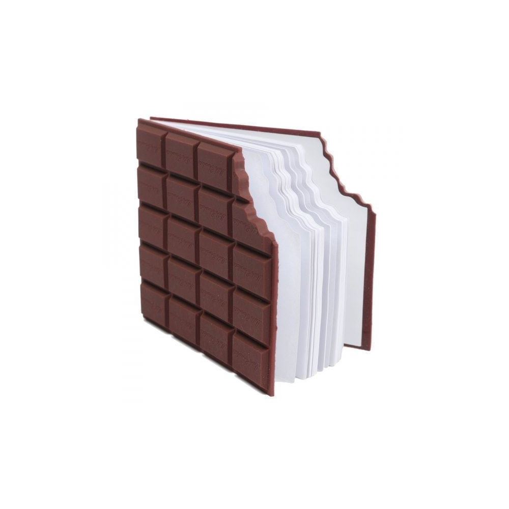 Poznámkový blok 10x9cm - Ukousnutá čokoláda