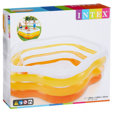 Intex 56495 Bazén oranžový hvězda 185x180cm ~ 3