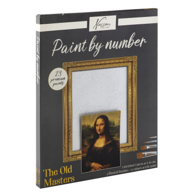 Malování podle čísel na plátno 40x50cm - Mona Lisa