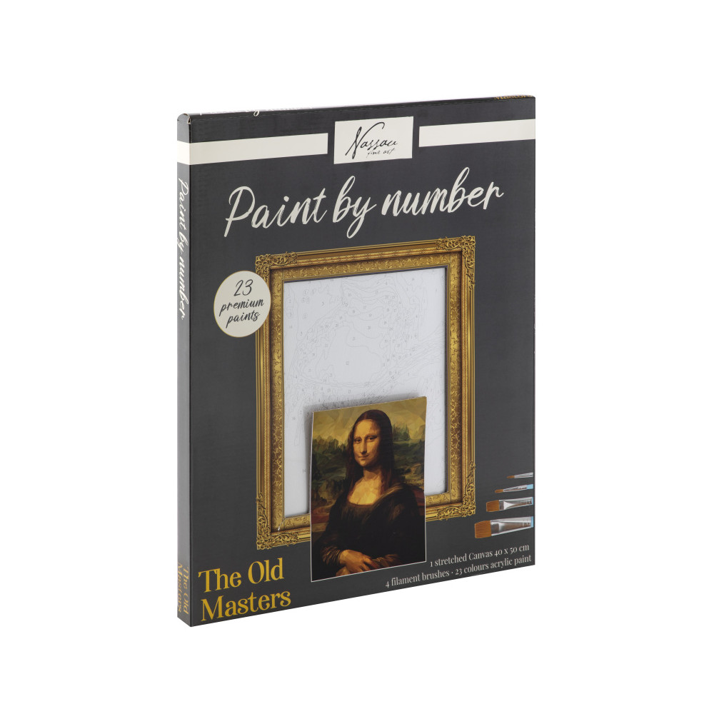 Malování podle čísel na plátno 40x50cm - Mona Lisa