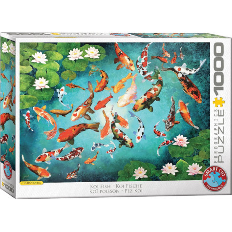 EUROGRAPHICS Puzzle Koi kapři 1000 dílků ~ 1