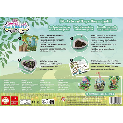 EDUCA Kreativní sada 3D Dream Gardens: Hrad 2v1 ~ 6
