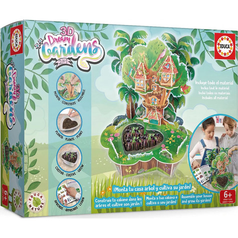EDUCA Kreativní sada 3D Dream Gardens: Dům na stromě 2v1 ~ 2